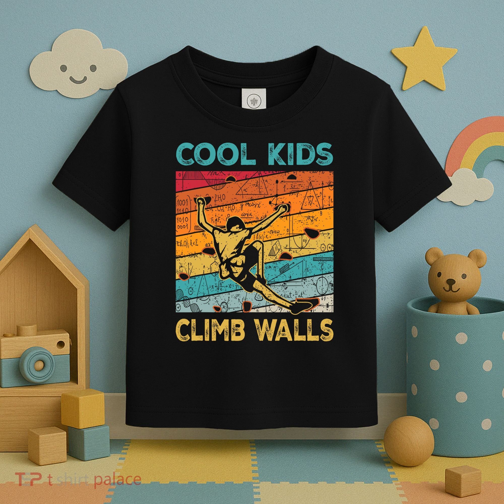 Cool Climb Walls Extreme Sport Rock Climbing Bouldering Toddler T-Shirt