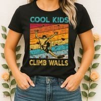 Cool Climb Walls Extreme Sport Rock Climbing Bouldering Women's T-Shirt thumb 2