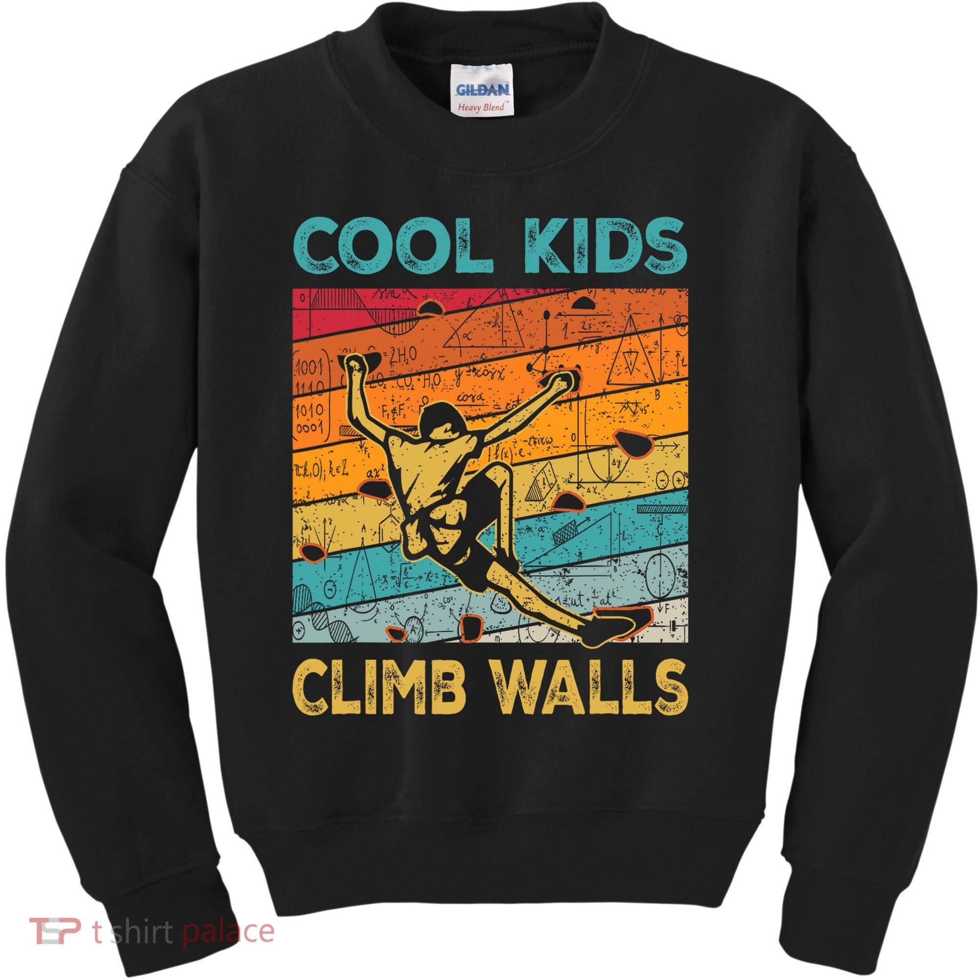 Cool Climb Walls Extreme Sport Rock Climbing Bouldering Kids Sweatshirt