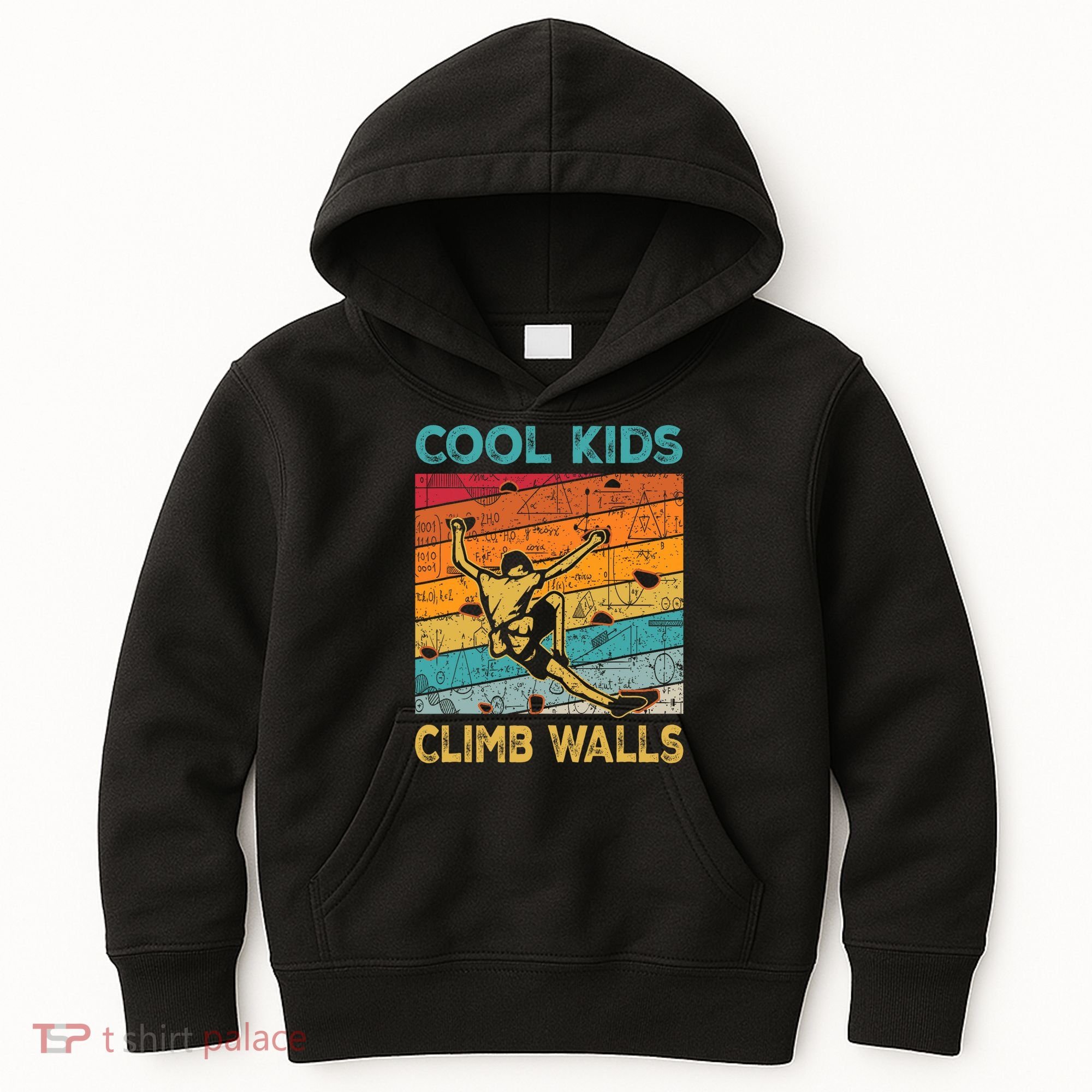 Cool Climb Walls Extreme Sport Rock Climbing Bouldering Kids Hoodie