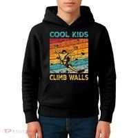 Cool Climb Walls Extreme Sport Rock Climbing Bouldering Kids Hoodie thumb 4