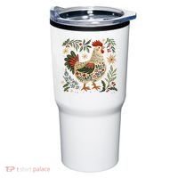 Christmas Chicken Western Floral Tumbler thumb 0