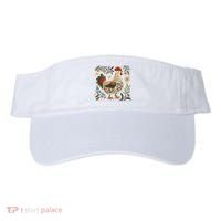 Christmas Chicken Western Floral Visor thumb 0