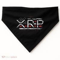 Crypto Currency Xrp Cryptocurrency American Flag Xrp USA-Made Doggie Bandana thumb 0