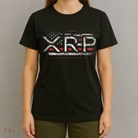 Crypto Currency Xrp Cryptocurrency American Flag Xrp T-Shirt thumb 4