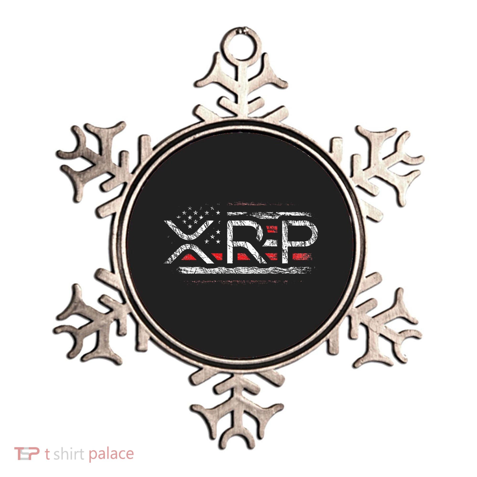 Crypto Currency Xrp Cryptocurrency American Flag Xrp Ornament