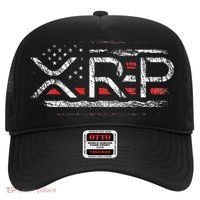 Crypto Currency Xrp Cryptocurrency American Flag Xrp Hat thumb 0