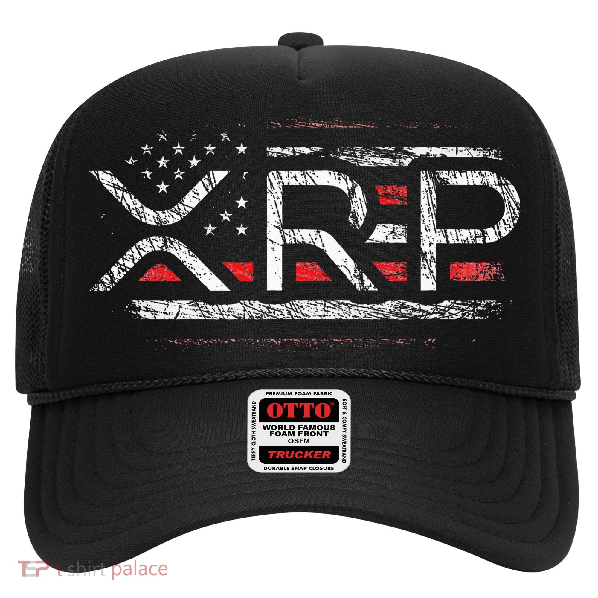 Crypto Currency Xrp Cryptocurrency American Flag Xrp Hat