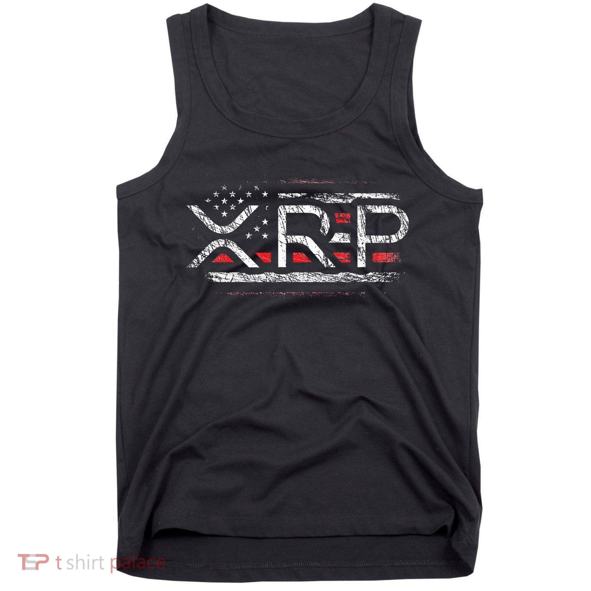 Crypto Currency Xrp Cryptocurrency American Flag Xrp Tank Top