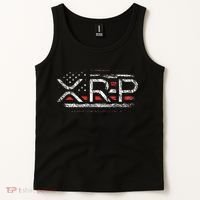 Crypto Currency Xrp Cryptocurrency American Flag Xrp Tank Top thumb 2