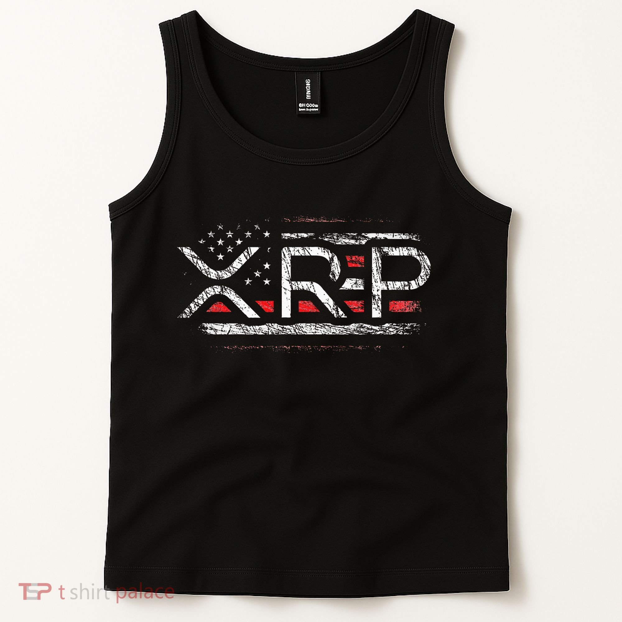 Crypto Currency Xrp Cryptocurrency American Flag Xrp Tank Top