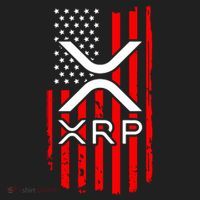 Crypto Currency Xrp Ripple Internet Money American Flag Women's Sweatshirt thumb 2