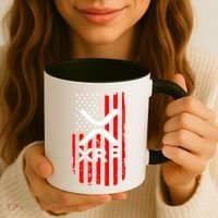 Crypto Currency Xrp Ripple Internet Money American Flag Coffee Mug thumb 3
