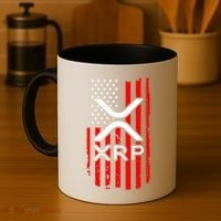 Crypto Currency Xrp Ripple Internet Money American Flag Coffee Mug thumb 4