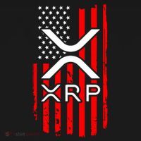 Crypto Currency Xrp Ripple Internet Money American Flag Baby Bodysuit thumb 2