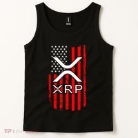 Crypto Currency Xrp Ripple Internet Money American Flag Tank Top thumb 2