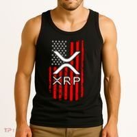 Crypto Currency Xrp Ripple Internet Money American Flag Tank Top thumb 3