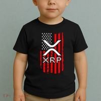 Crypto Currency Xrp Ripple Internet Money American Flag Toddler T-Shirt thumb 2