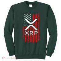 Crypto Currency Xrp Ripple Internet Money American Flag Sweatshirt thumb 0