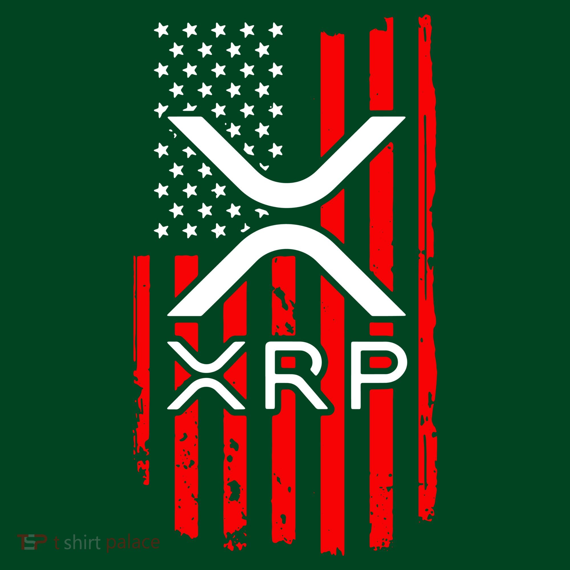 Crypto Currency Xrp Ripple Internet Money American Flag Sweatshirt