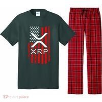 Crypto Currency Xrp Ripple Internet Money American Flag Pajama Set thumb 0