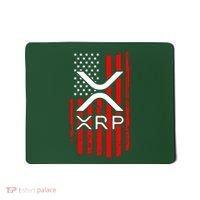 Crypto Currency Xrp Ripple Internet Money American Flag Mousepad thumb 0