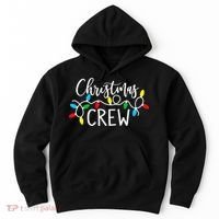 Christmas Crew Xmas Lights Pajama Happy Holiday Hoodie thumb 0