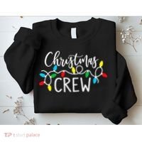 Christmas Crew Xmas Lights Pajama Happy Holiday Sweatshirt thumb 2