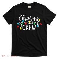 Christmas Crew Xmas Lights Pajama Happy Holiday T-Shirt thumb 0