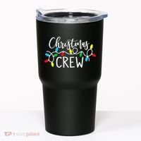 Christmas Crew Xmas Lights Pajama Happy Holiday Tumbler thumb 0