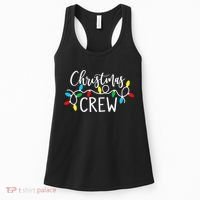 Christmas Crew Xmas Lights Pajama Happy Holiday Women's Tank Top thumb 0