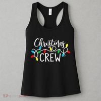 Christmas Crew Xmas Lights Pajama Happy Holiday Women's Tank Top thumb 3