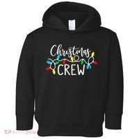Christmas Crew Xmas Lights Pajama Happy Holiday Toddler Hoodie thumb 0