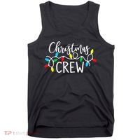 Christmas Crew Xmas Lights Pajama Happy Holiday Tank Top thumb 0