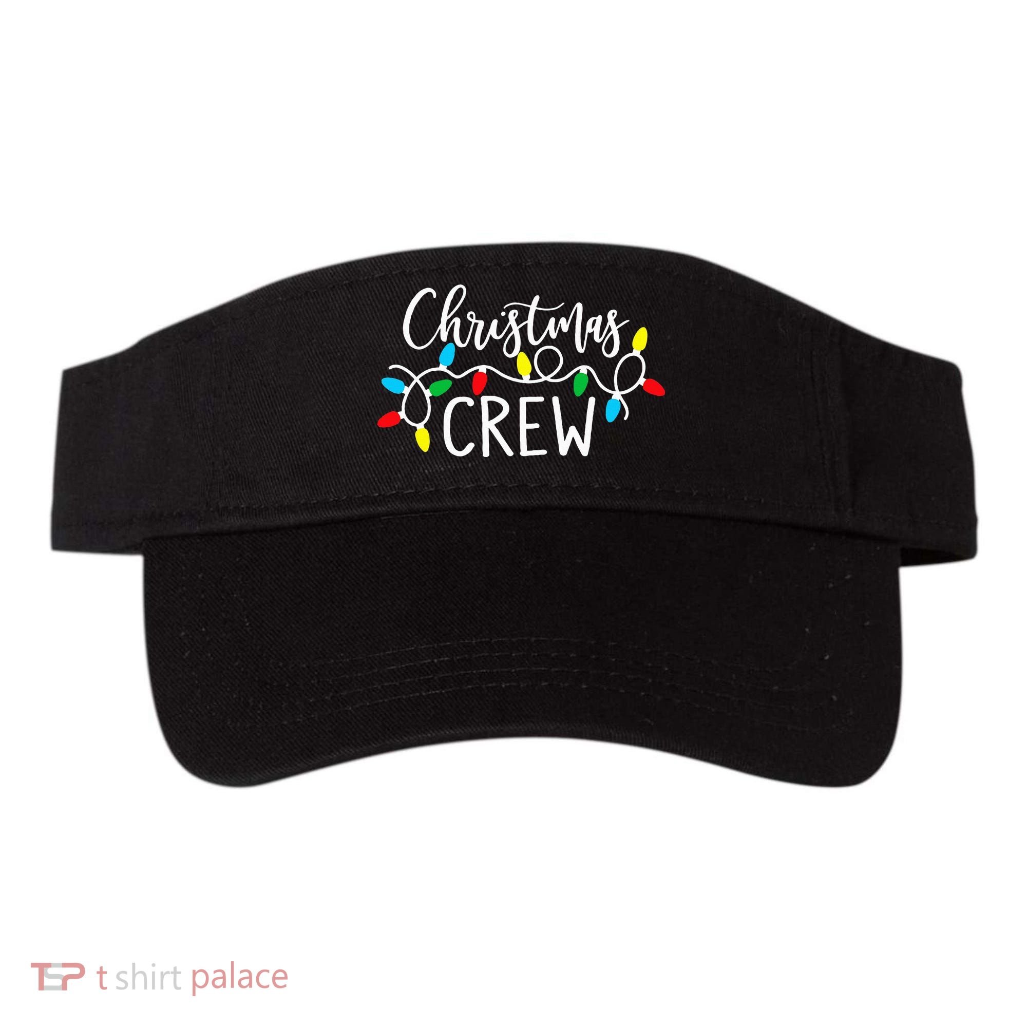 Christmas Crew Xmas Lights Pajama Happy Holiday Visor