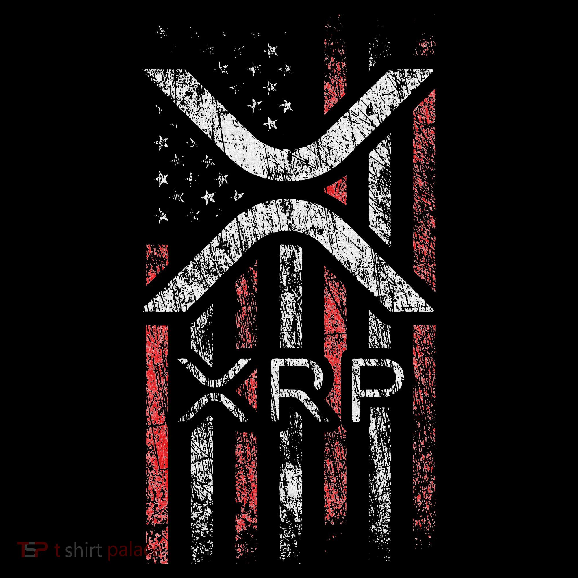 Crypto Currency Xrp Cryptocurrency American Flag Xrp Women's Hoodie