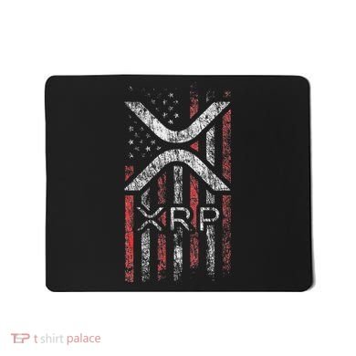 Crypto Currency Xrp Cryptocurrency American Flag Xrp Mousepad