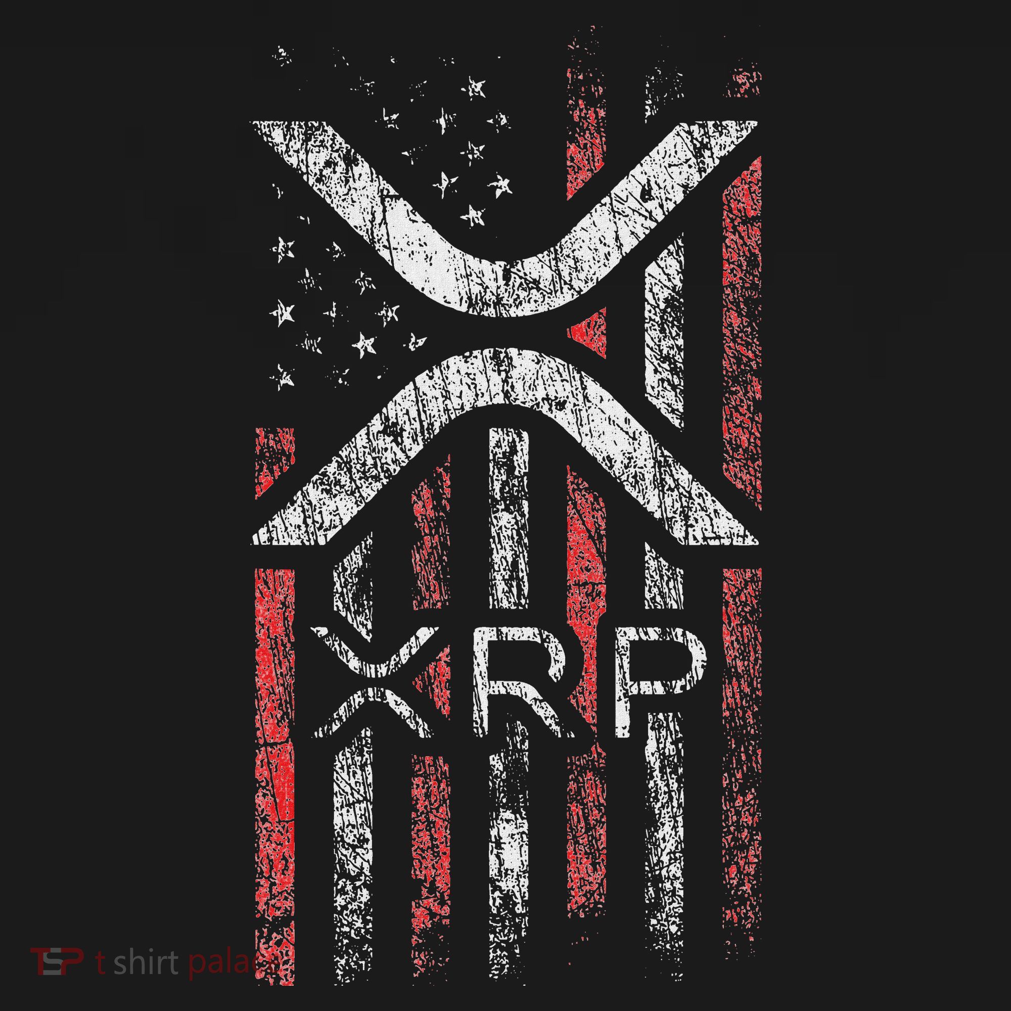 Crypto Currency Xrp Cryptocurrency American Flag Xrp Women's Tank Top