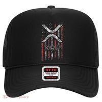 Crypto Currency Xrp Cryptocurrency American Flag Xrp Hat thumb 0