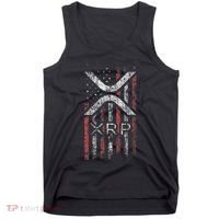 Crypto Currency Xrp Cryptocurrency American Flag Xrp Tank Top thumb 0