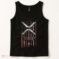 Crypto Currency Xrp Cryptocurrency American Flag Xrp Tank Top thumb 2