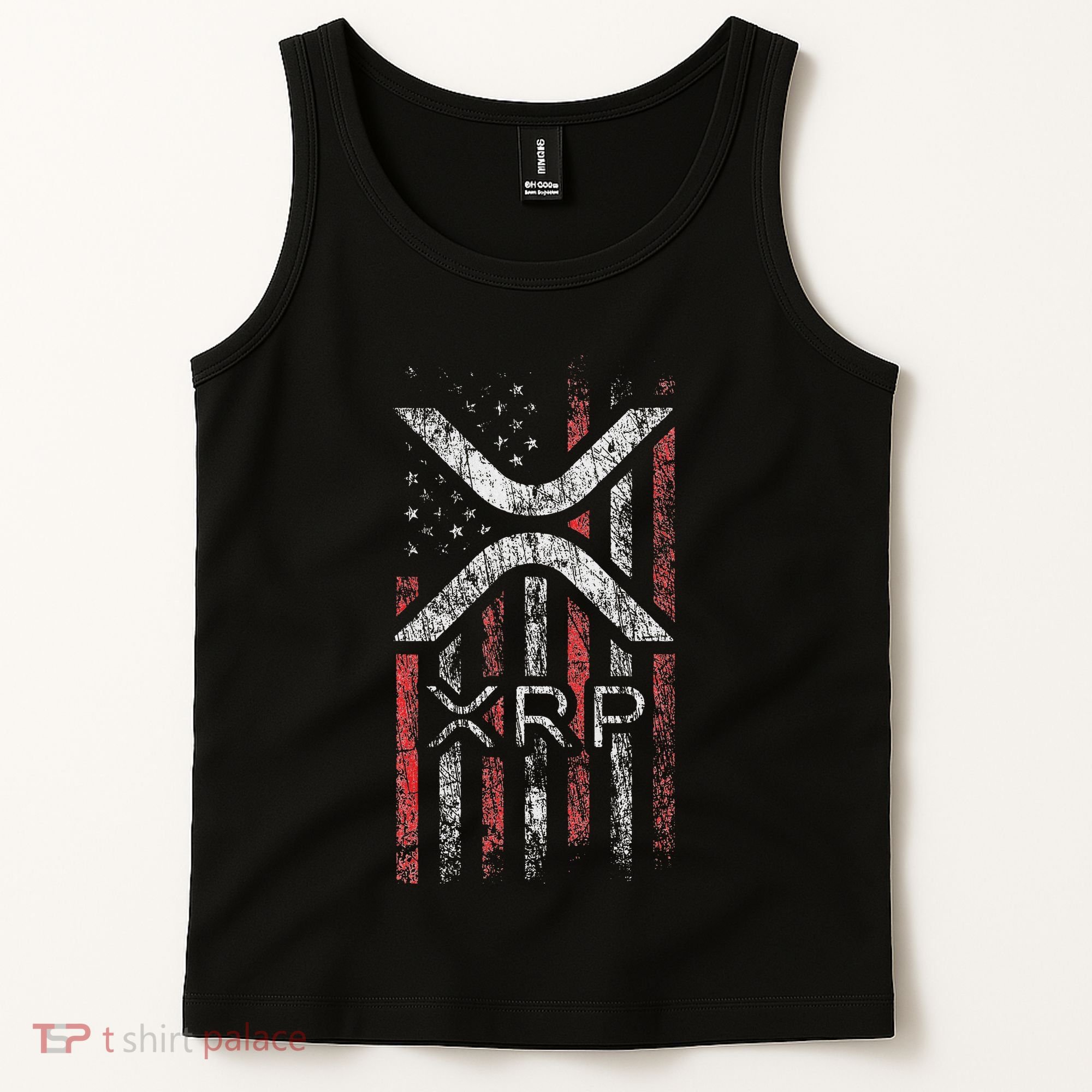 Crypto Currency Xrp Cryptocurrency American Flag Xrp Tank Top