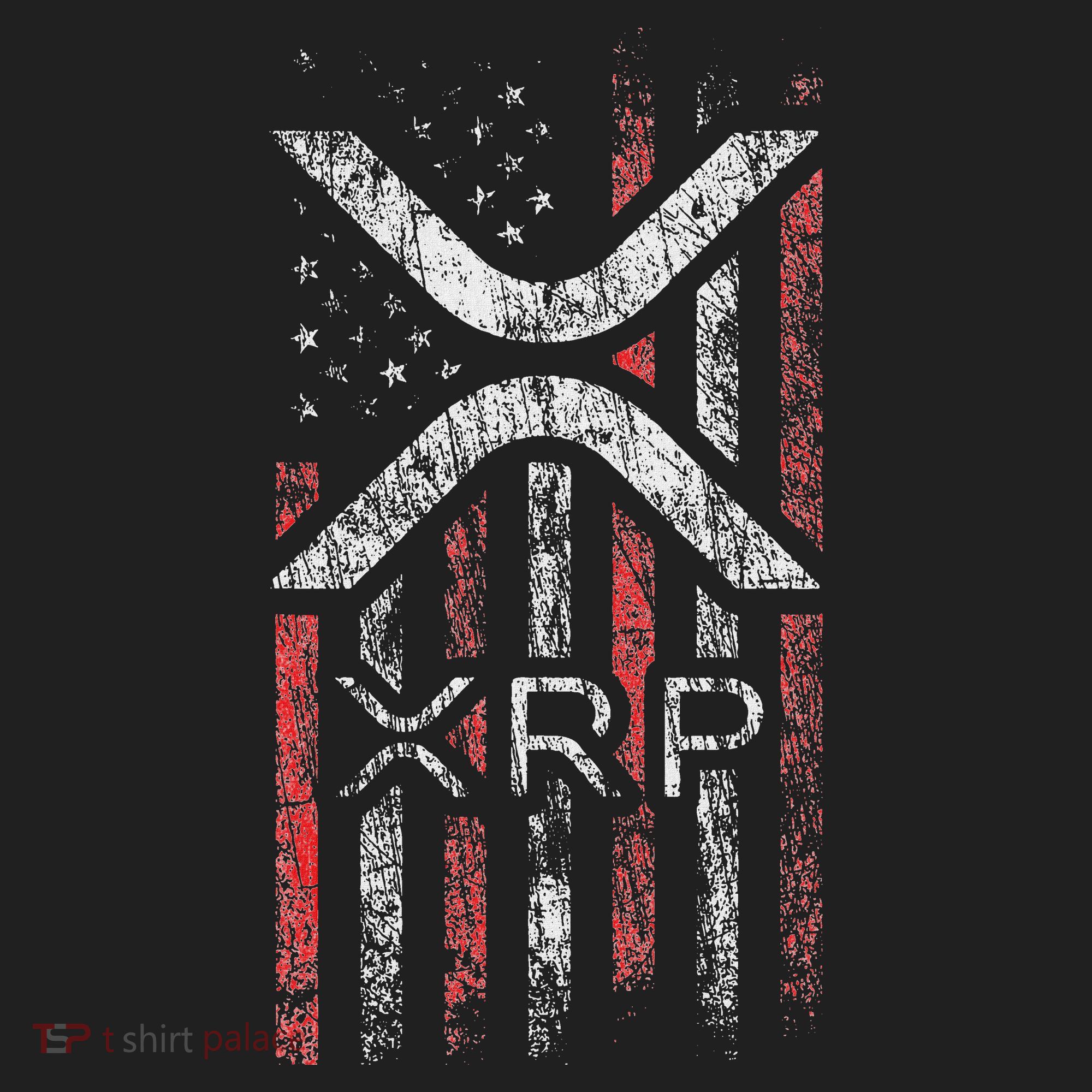 Crypto Currency Xrp Cryptocurrency American Flag Xrp Golf Towel