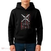 Crypto Currency Xrp Cryptocurrency American Flag Xrp Kids Hoodie thumb 4