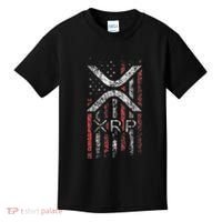 Crypto Currency Xrp Cryptocurrency American Flag Xrp Kids T-Shirt thumb 0