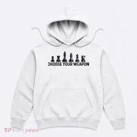 Chess Choose Your Weapon Funny Chess Player Hoodie thumb 0