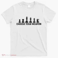 Chess Choose Your Weapon Funny Chess Player T-Shirt thumb 0