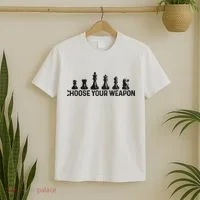 Chess Choose Your Weapon Funny Chess Player T-Shirt thumb 2