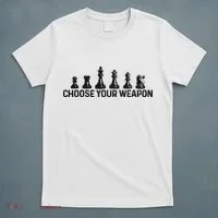 Chess Choose Your Weapon Funny Chess Player T-Shirt thumb 5