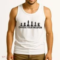 Chess Choose Your Weapon Funny Chess Player Tank Top thumb 3